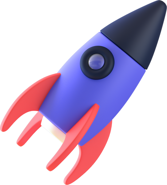 3D Floating Element Rocket